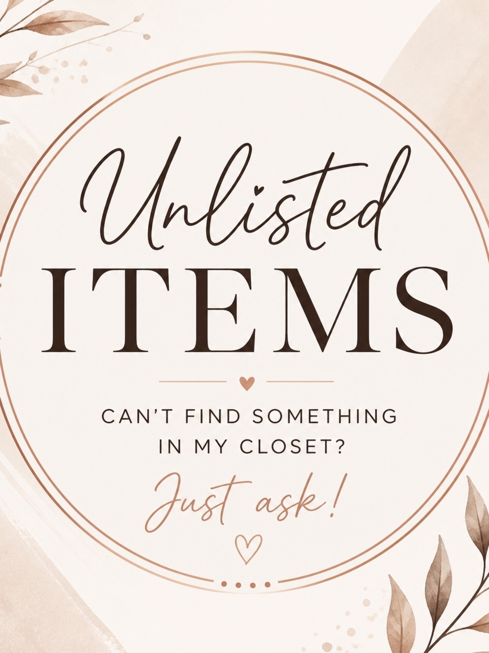 Birdees's Unlisted Items